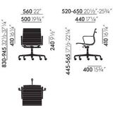 2 Charles Eames EA118 armchairs