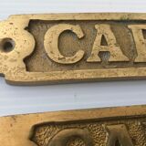 Solid brass door plates