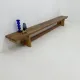 Vintage solid wooden school bench, 1970s