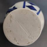 Salt-glazed stoneware jug in cobalt blue, Germany, Westerwald, 20th century.