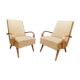 Paire de fauteuils vintage Halabala 1950