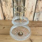 70s glass fruit bowl