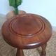 Vintage turned wood tripod country stool