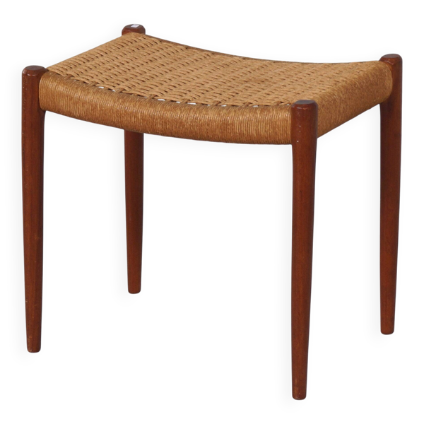 Tabouret danois modèle 77A par Niels Otto Møller pour J.L. Møllers Møbelfabrik, années 1960
