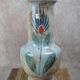 Large vintage vase Saint-Clément France – hand-painted floral decoration