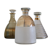 Decanters old set of 3
