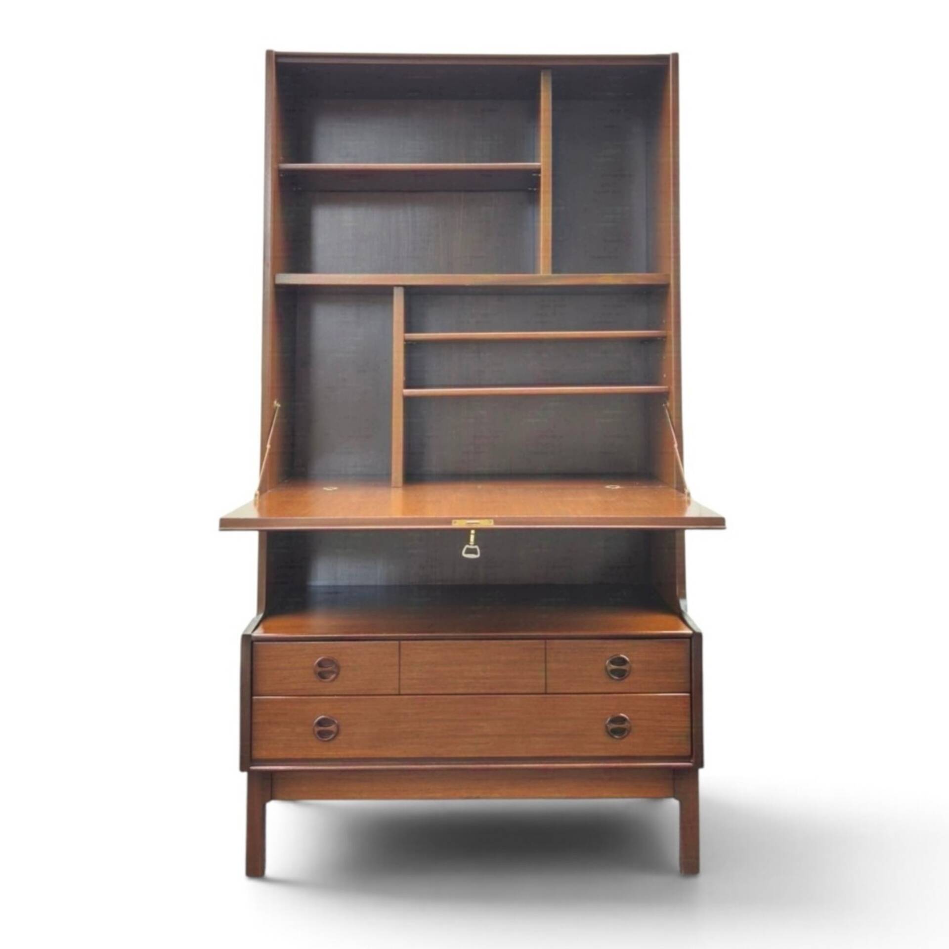 Scandinavian teak bookshelf furniture