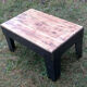 Table-basse industrielle en métal et bois