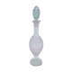 Old carafe ringed iridescent glass blown