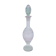 Old carafe ringed iridescent glass blown