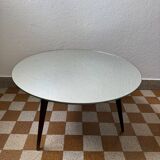 Table basse tripode miroir années 60