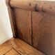 Old solid wood roller chest bench