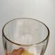 Lot de 6 verres à pieds ambré art déco années 30