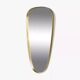Rear view mirror and free form brass outline