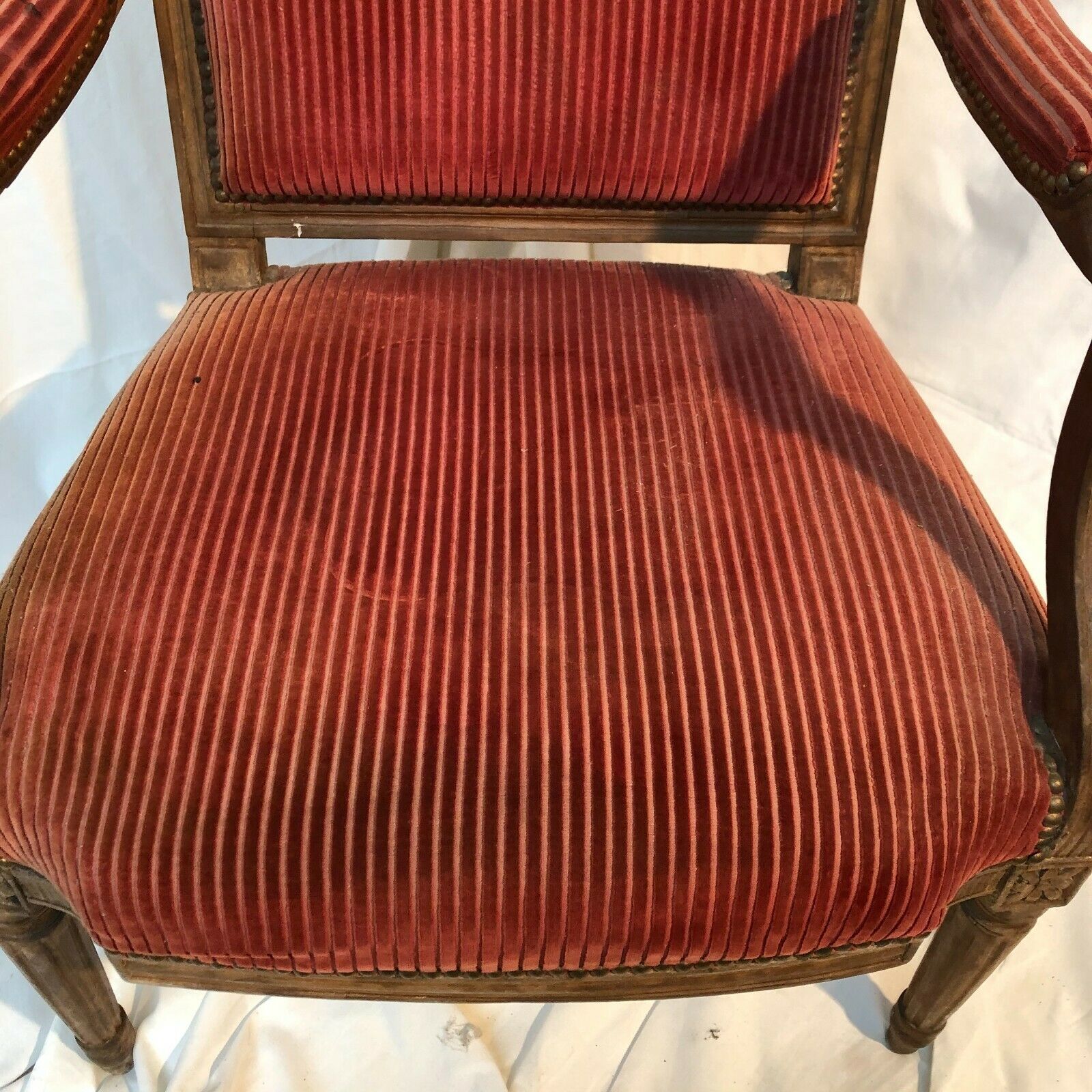 Louis XVI period flat chair