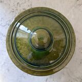 Large Provençal olive green soup tureen