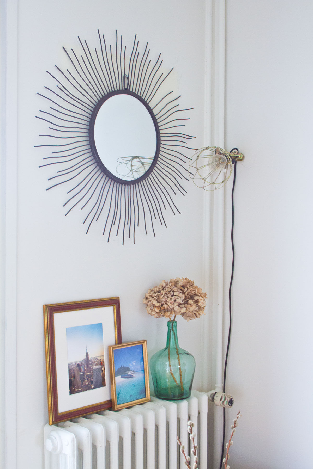 Metal sun mirror 70cm