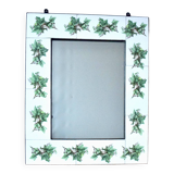 Vintage ceramic wall mirror