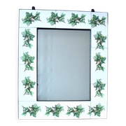 Vintage ceramic wall mirror