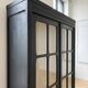 Armoire vitrine ancienne patinée