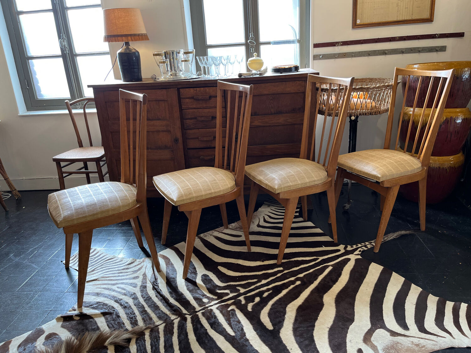 Set of 4 chairs 1950