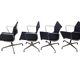 Set of 4 Vitra EA 108 chairs, black hopsak