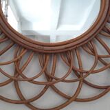 Mirror rattan  51x51cm