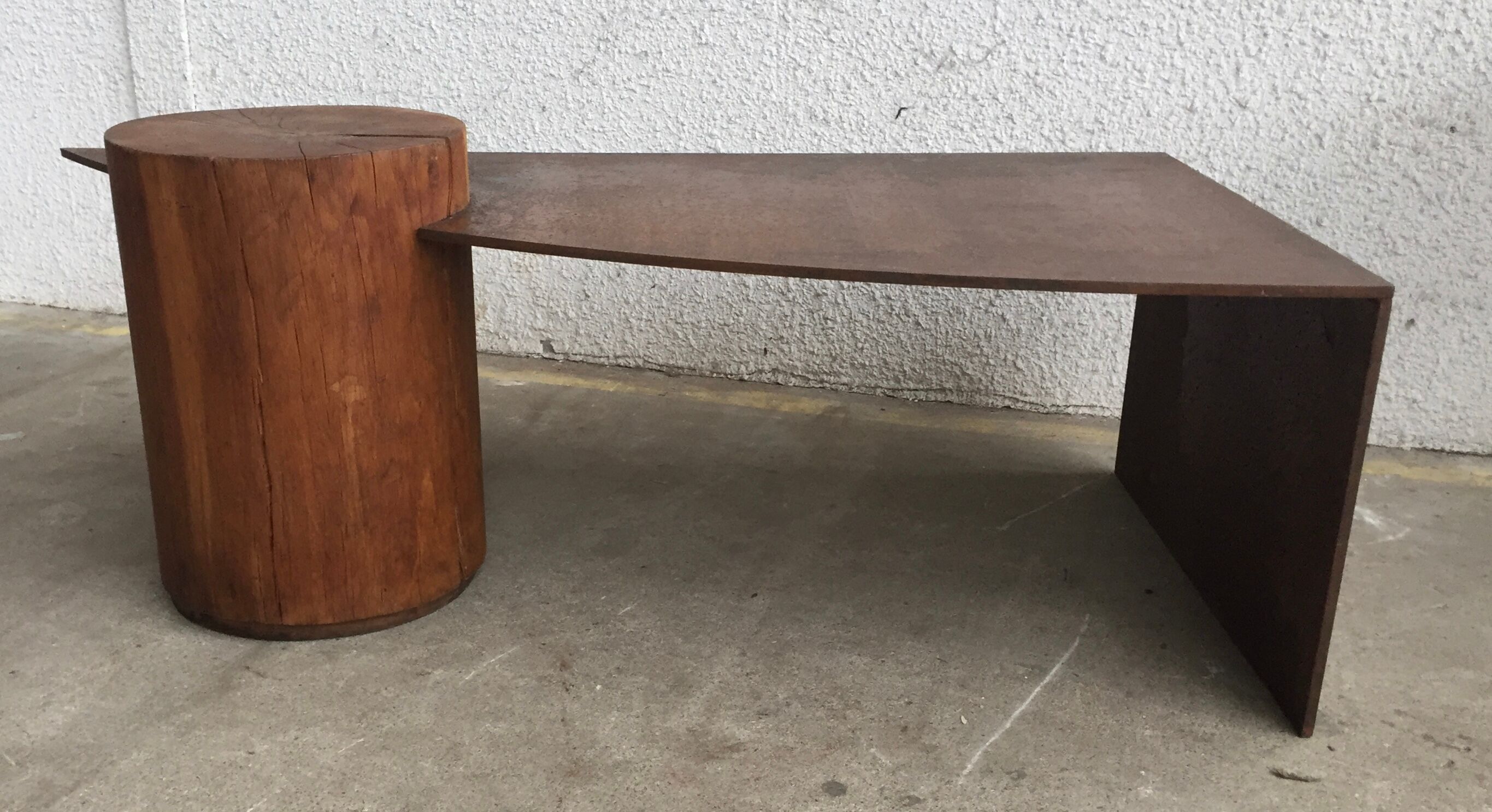 Corten steel coffee table