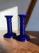 Bougeoirs bleu en porcelaine Luciano