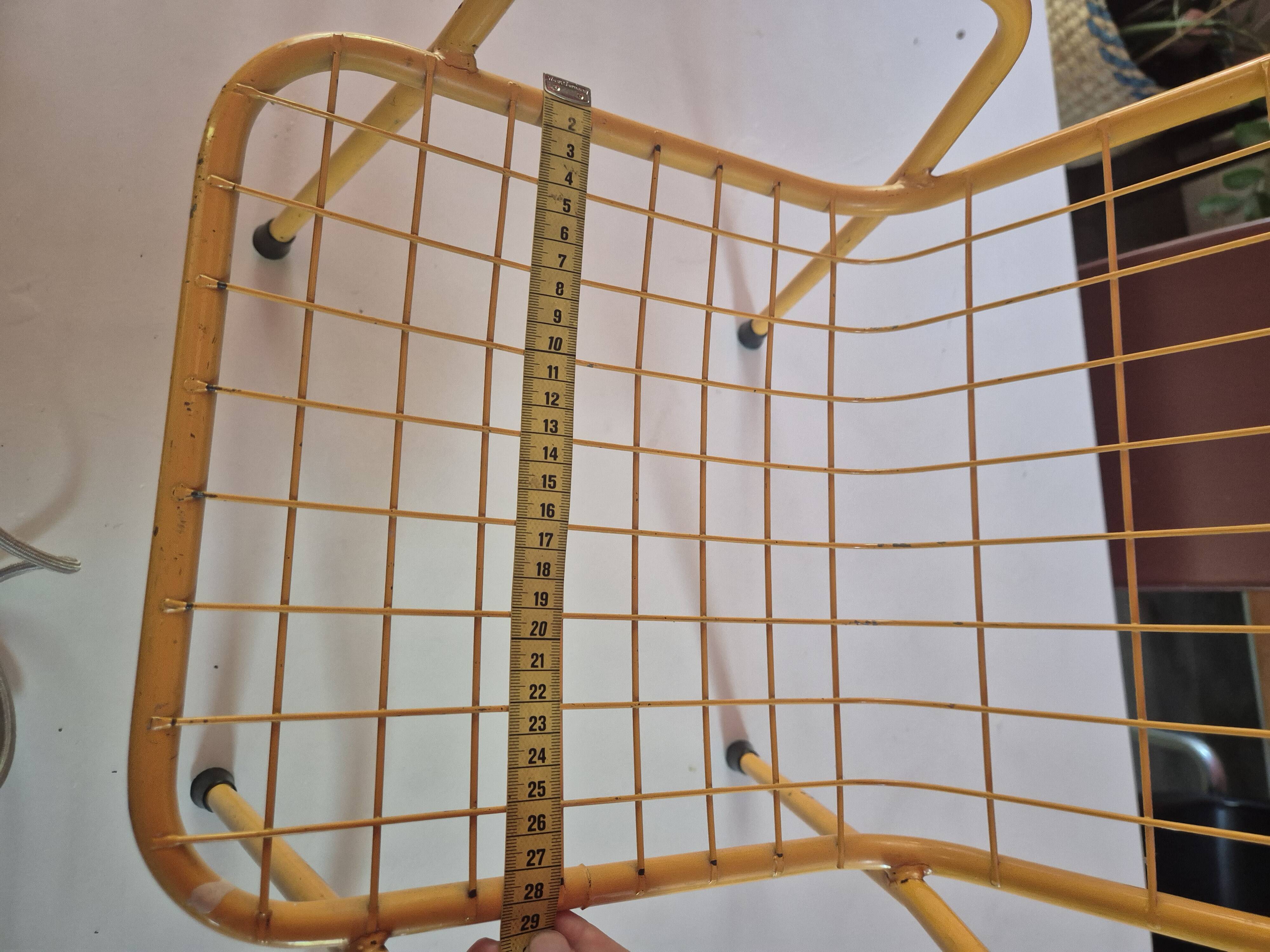 Vintage yellow metal children's chair