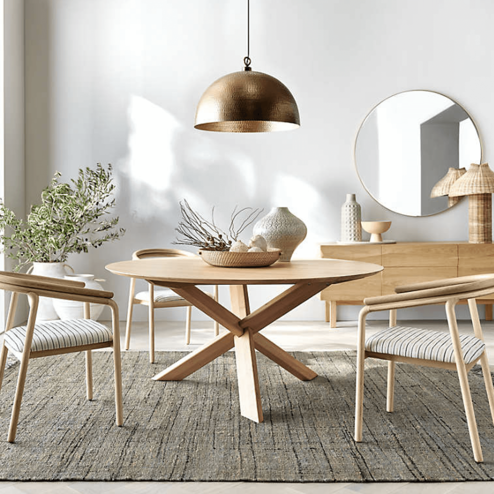 Handmade brass hammered dome pendant lamp