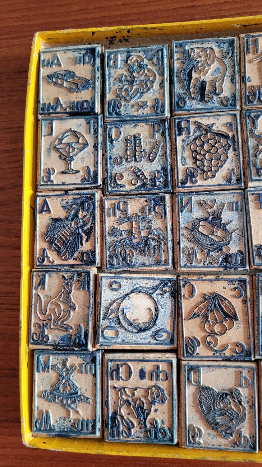 Alphabet stamps year 50