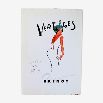 Brenot vintage exhibition poster