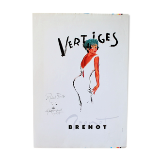 Brenot vintage exhibition poster
