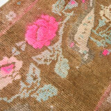 2x3 Brown and Pink Door Mat Rug, 88x56Cm FREE SHIPPING