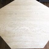 Travertine dining table