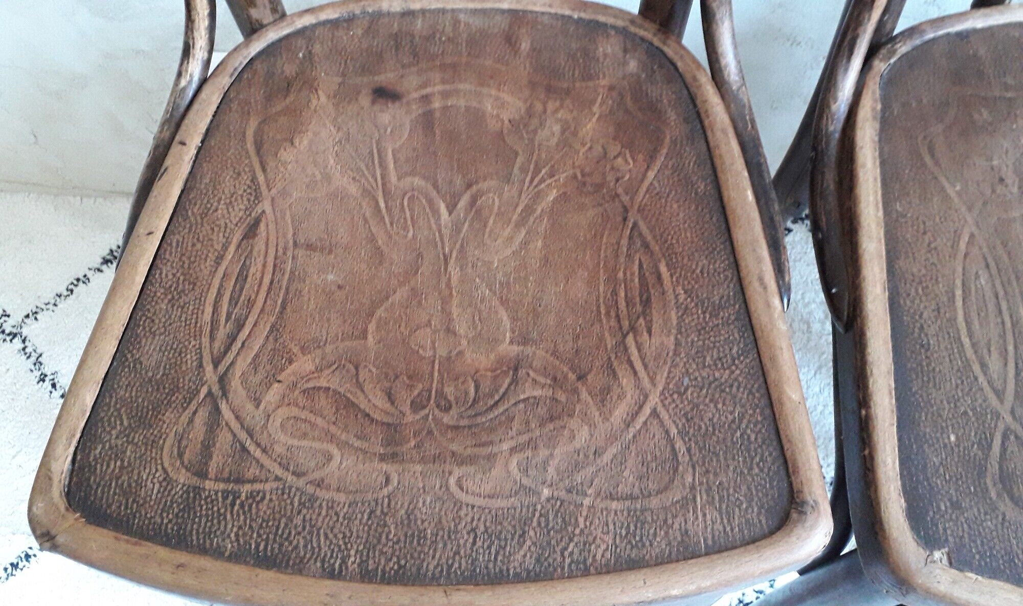 Set de 3 chaises Thonet 1900 Mazowia Noworadomsk
