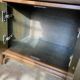 Vintage rattan and wicker shelves