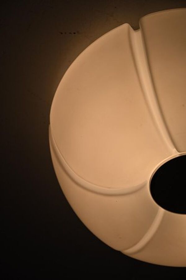 Lampe Lotus en verre de Glashütte Limburg