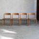 Set of 4 dining chairs 'model 75' by Niels Otto Moller