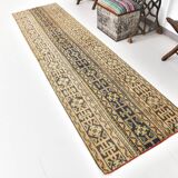 3x10 Rug For Kitchen Navy Blue Turkish Runner Rug, 82x303Cm SKU 24963