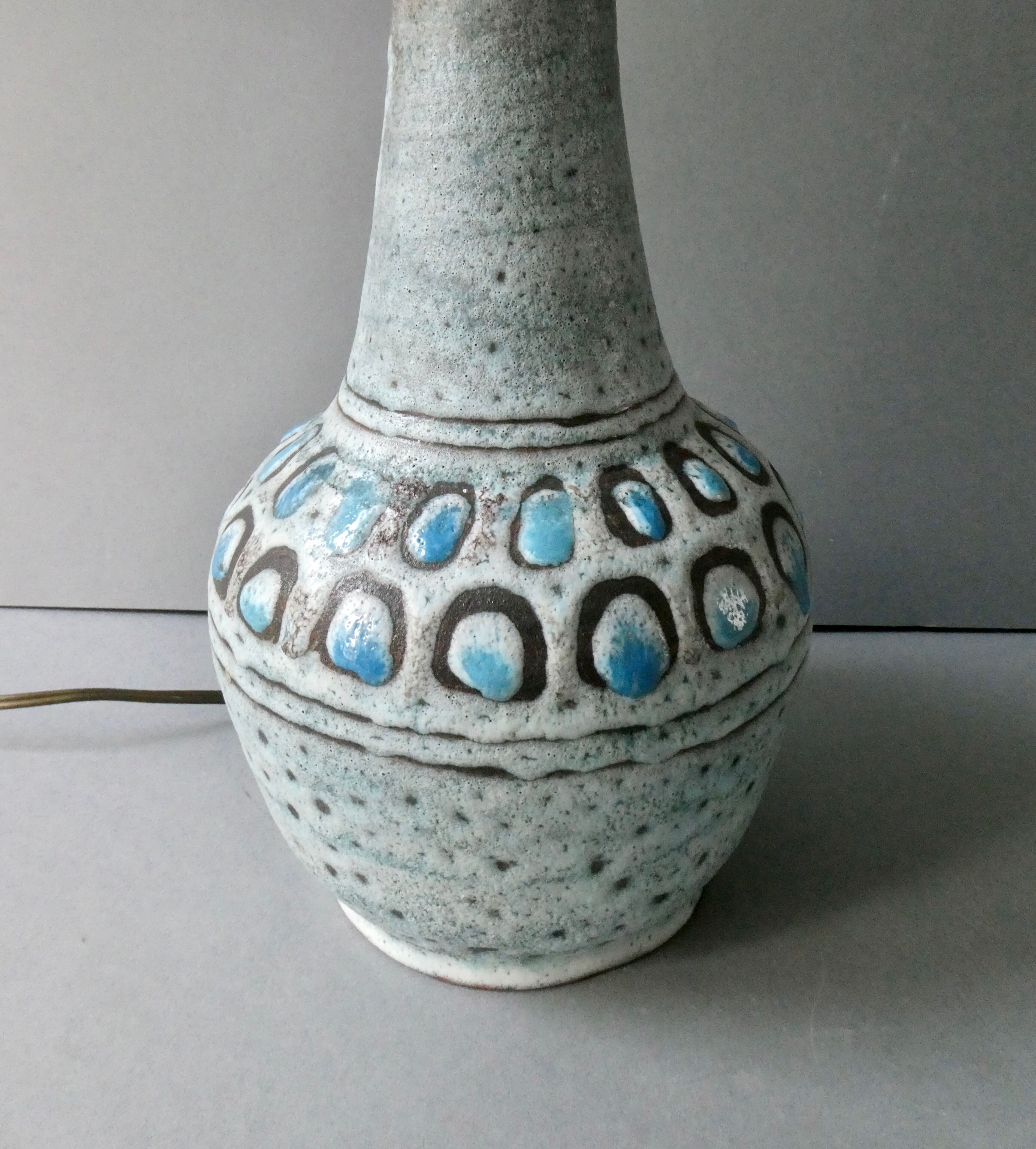 cramic lamp Danuta Le Henaff Larmor Beach, 70s