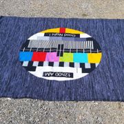 Tapis tenture vintage des années 70 145x120cm