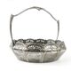 Art Nouveau basket, silver-plated brass, WMF, Germany, early 20th century
