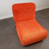 Vintage orange fireside chair