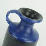 1970s ceramic vase keruska "azur" decor model 101 handmade germany