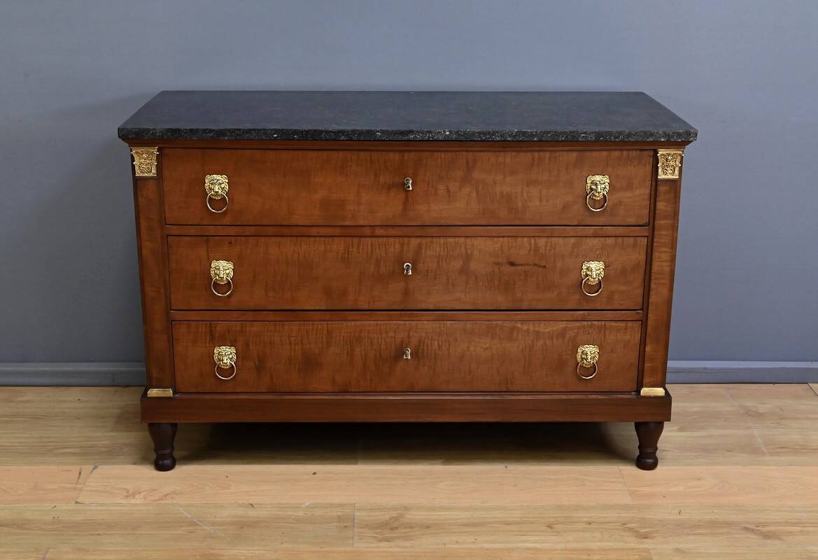 Return from Egypt chest of drawers in mahogany, Empire period – Early 19th century