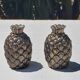 Salt and pepper pineapple silver metal