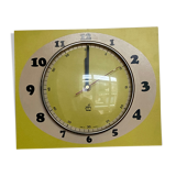 Pendule Japy jaune vintage