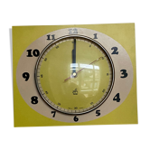 Pendule Japy jaune vintage